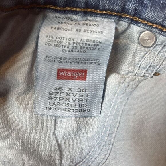 Wrangler Authentics Men's Classic 5-Pocket Regular Fit Cotton‎ Jean 46 X 30 #31 - Picture 4 of 6